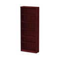 Office Filing Cabinets & Shelves | Alera ALEVA638232MY Valencia Series 6-Shelf 31-3/4 in. x 14 in. x 80-1/4 in. Bookcase - Mahogany image number 1