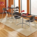  | Iceberg 65614 36 in. x 36 in. x 30 in. CafeWorks Square Cafe-Height Table - Walnut/Silver image number 7