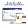 Office Jansan | Avery 06572 2 in. x 2.63 in. Permanent ID Labels with Sure Feed Technology - White (15/Sheet, 15 Sheets/Pack) image number 7