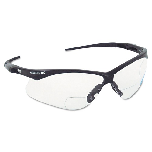 Eye Protection | Ansell 28621 plus1.5 Diopter Strength V60 Nemesis Rx Reader Safety Glasses - Black Frame, Clear Lens image number 0