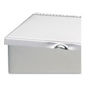 Trash & Waste Bins | HOSPECO ND-1E 8 in. x 4 in. x 11 in. Wall Mount Sanitary Napkin Receptacle - Stainless Steel image number 2
