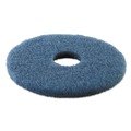 Cleaning & Janitorial Accessories | Boardwalk BWK4013BLU 13 in. Scrubbing Floor Pads - Blue (5/Carton) image number 1