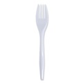  | Boardwalk BWKFORKIW Mediumweight Wrapped Polypropylene Fork Cutlery - White (1000/Carton) image number 0