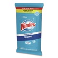 Cleaning Cloths | Windex 00019800002961 7 in. x 8 in. Glass and Surface Cloth Wet Wipe - Unscented, White (12 Packs/Carton) image number 2