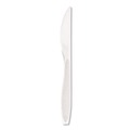 Cutlery | SOLO HSWK-0007 Impress Heavyweight Full-Length Polystyrene Knives - White (1000/Carton) image number 0