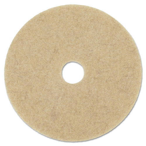 Cleaning & Janitorial Accessories | Boardwalk BWK4020NHE Natural Hog Hair 20 in. Diameter Burnishing Floor Pads (5-Piece/Carton) image number 0