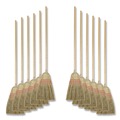 Brooms | Boardwalk BWK926YCT 56 in. Yucca/Corn Fiber Bristles Parlor Broom - Natural (12/Carton) image number 0