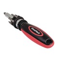 Screwdrivers | Great Neck 950DE 7 in. Long Phillips/Slotted/Star Bits Ratcheting Screw/Nut Driver Set - Black/Red image number 2