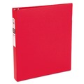 Office Jansan | Avery 03310 1 in. Capacity 11 x 8.5 Economy Non-View Binder with 3 Round Rings - Red image number 0