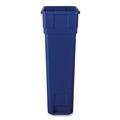 Trash & Waste Bins | Boardwalk TCN2030BLR 23 Gallon Polypropylene Slim Recycling Container - Blue image number 1