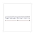 Rulers & Yardsticks | Universal UNV59022 12 in. Long Standard/Metric Plastic Ruler - Clear image number 2