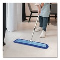 Mops | Gritt Commercial GRI17448T 48 in. x 5 in. Microfiber Head 40 in. to 72 in. Silver Aluminum Handle Dust Mop with Telescopic Handle - Blue (1-Kit) image number 6