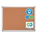 Office Presentation Supplies | MasterVision CA021790 Earth 24 in. x 18 in. Cork Board - Tan Surface/Satin Aluminum Frame image number 1