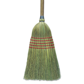 BROOMS | Boardwalk BWKBR10003 56 in. Corn Bristle Brooms - Natural (6/Carton)