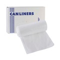 Trash Bags | Boardwalk Z4824RNKR01 24 in. x 23 in. 10 gal. 6 microns High-Density Can Liners - Natural (50 Bags/Roll, 20 Rolls/Carton) image number 1