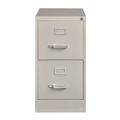 Office Filing Cabinets & Shelves | Alera 26135 15 in. x 25 in. x 28.38 in. Letter-Size 2-Drawer Economy Vertical File - Light Gray image number 1