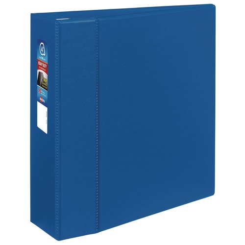 Office Jansan | Avery 79884 3 Locking One Touch EZD Rings 4 in. Capacity 11 in. x 8.5 in. Heavy-Duty Non-View Binder with DuraHinge - Blue image number 0