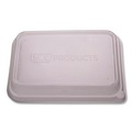 Food Trays, Containers, and Lids | Eco-Products EP-SCRC24LID 5.84 x 8.76 x 1.37 WorldView RPET Plastic Rectangular Lids - Clear (400/Carton) image number 0