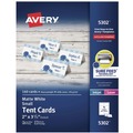 Office Jansan | Avery 05302 2 in. x 3.5 in. Small Tent Card - White (160/Box) image number 0