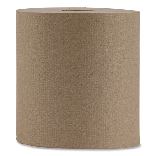 Cleaning & Janitorial Supplies | Boardwalk B6256 NonPerforated 1-Ply 800 ft. Hardwound Paper Towels - Natural (6/Carton) image number 0