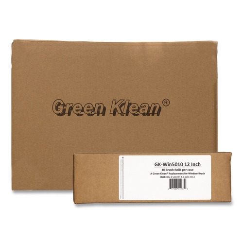 Vacuum Accessories | Green Klean GK-WIN5010 12 INCH Gk-Win5010 12 in. Replacement Brush Roll - Tan/Black (10/Carton) image number 0