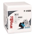 Office Jansan | WypAll 41026 12.5 in. x 12 in. 1/4 Fold Power Clean X80 Heavy Duty Cloths - White (200/Carton) image number 1
