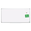  | MasterVision CR1520790 Earth 48 in. x 96 in. Dry Erase Board - White/Silver image number 1