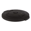 Trash Cans | Suncast Commercial TCU32GLIDD Utility Trash Can Lid for 32 gal Trash Can, 22.22-in Diameter x 3-in, Black image number 0