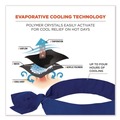 Cooling Gear | Ergodyne 12307 Chill-Its 6700 One Size Fits Most Cooling Bandana Polymer Tie Headband - Solid Blue image number 1