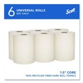 Paper Towels and Napkins | Scott 56758 Essential 8 in. x 800 ft. 1.5 in. Core 1-Ply 100% Recycled Fiber Hard Roll Towel - Brown (6/Carton) image number 3