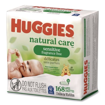 Huggies 41926 6.6 in. x 7.7 in. 1-Ply Natural Care Sensitive Baby Wipes - Unscented/Disney Design (56/Pack)
