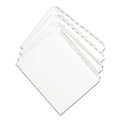 Office Jansan | Avery 01700 11 x 8.5 Allstate Style Preprinted Legal Exhibit Side A to Z Tab Index Dividers - White (26-Pieces/Set) image number 1