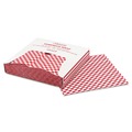 Bulk Savings Pricing 2 | Bagcraft P057700 12 x 12 Grease-Resistant Paper Wraps and Liners - Red Check (5000/Carton) image number 0