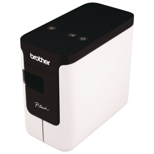 Office Jansan | Brother P-Touch PTP700 3.1 in. x 6 in. x 5.6 in. 30 mm/s Print Speed PC-Connectable Label Printer image number 0