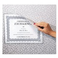 Office Jansan | C-Line 38991 Cubicle Keepers 9.2 in. x 11.41 in. Hook and Loop Backed Display - Clear (25/Box) image number 1