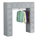  | Tennsco SRS-721872-A-MGY 72 in. x 18 in. x 72 in. 16 Box Compartments and Coat Bar - Medium Gray image number 0