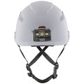 Hard Hats | Klein Tools 60150 Vented-Class C Safety Helmet with Rechargeable Headlamp - White image number 3
