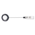 Office Jansan | Advantus 75407 24 in. Extension Deluxe Retractable ID Reel with Badge Holder - Black (12/Box) image number 2