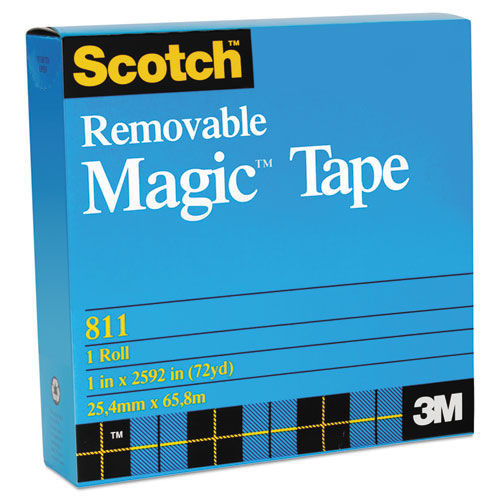 Office Jansan | Scotch 811 0.75 in. x 36 yds 1 in. Core Removable Tape - Transparent (1-Roll) image number 0