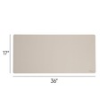 Desk Accessories & Office Organizers | Smead 64826 36 x 17 Vegan Leather Desk Pads - SandStone image number 1