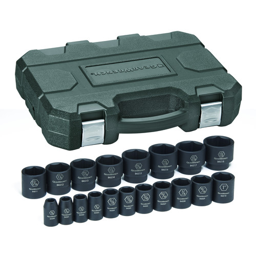 | GearWrench 84932N 19-Piece SAE 1/2 in. Drive Impact Socket Set image number 0