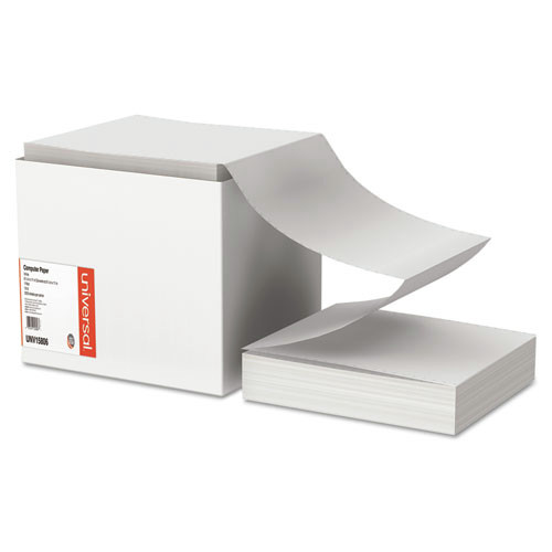 Paper & Printables | Universal UNV15806 15 lbs. 9.5 in. x 11 in. 1 Part Printout Paper - White (3300/Carton) image number 0