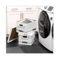 Office Jansan | Bankers Box 57036-04 STOR/FILE 12.5 in. x 16.25 in. x 10.5 in. Letter/Legal Files Storage Box - White (6/Pack) image number 3