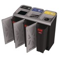 Trash Cans | Rubbermaid Commercial 1961622 23 Gallon Configure Mixed Indoor Recycling Waste Receptacle - Gray image number 1
