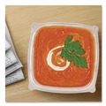 Food Trays, Containers, and Lids | Dart C12SB 8.5 in. x 8.5 in. x 2.64 in. 12 oz. Plastic Bowls - Square Clear (504/Carton) image number 4
