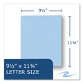 File Folders | Roaring Spring 50124 Accommodates (50) 11 in. x 8.5 in. Sheets Pocket Folder - Light Blue (250/Carton) image number 6