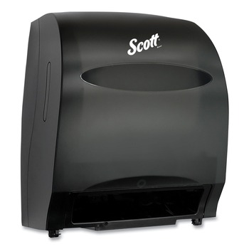 Scott Essential 12.7 in. x 9.57 in. x 15.76 in. Electronic Hard Roll Towel Dispenser - Black (1/Carton)