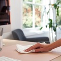 Desk Accessories & Office Organizers | Smead 64829 36 x 17 Vegan Leather Desk Pads - Light Pink image number 4