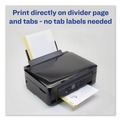 Office Jansan | Avery 11515 Print-On 11 in. x 8.5 in. 5-Tab 3-Hole Customizable Punched Dividers - White (5/Pack) image number 5
