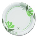 Office Jansan | Dixie UX7WS Pathways Soak-Proof Shield WiseSize 6.88 in. Paper Plates - Green/Burgundy (500/Carton) image number 1
